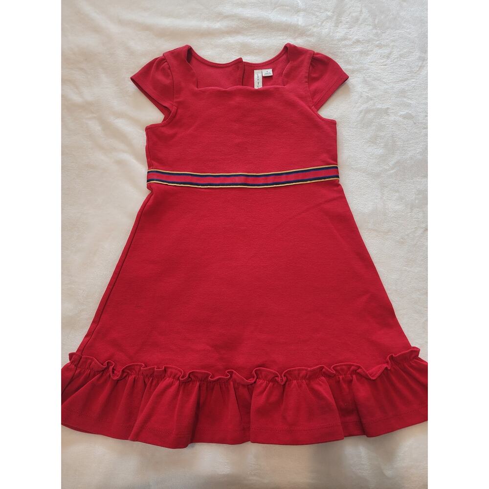 Janie & Jack Girls Red Dress Sz 6